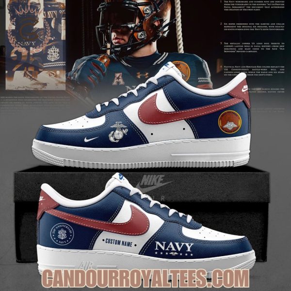 Navy Midshipmen 250th Anniversary Uniform Air Force 1