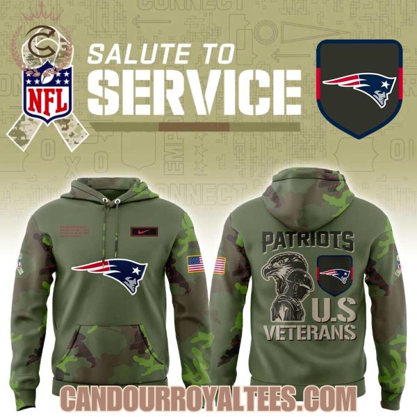 New England Patriots Military Appreciation Legend 2025 Hoodie