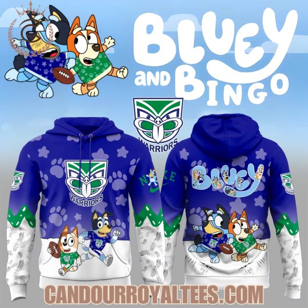 New Zealand Warriors x Bluey & Bingo Hoodie