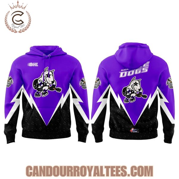 Niagara IceDogs 2025 Classic Rock Hockey Hoodie