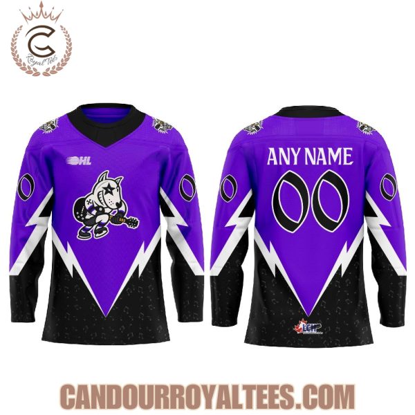 Niagara IceDogs 2025 Classic Rock Hockey Jersey