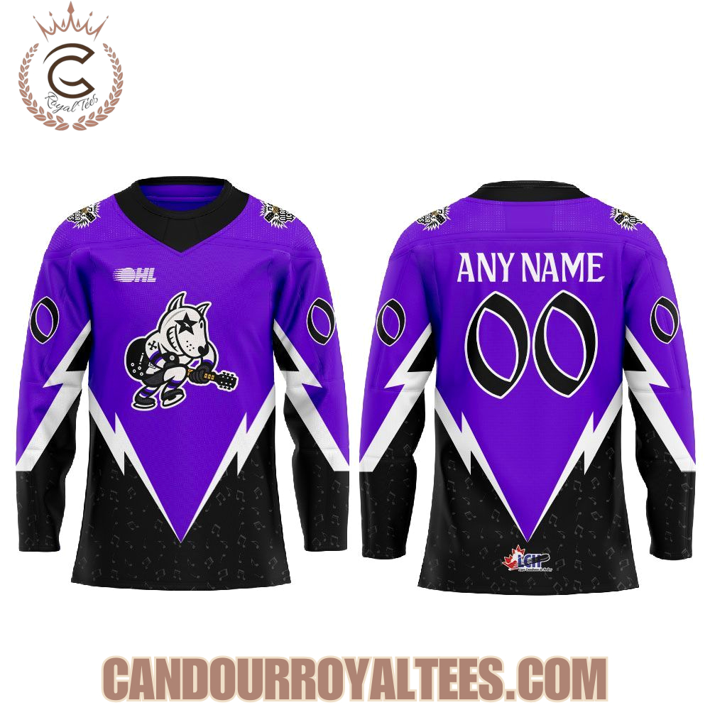 Niagara IceDogs 2025 Classic Rock Hockey Jersey Niagara IceDogs 2025 Classic Rock Hockey Jersey