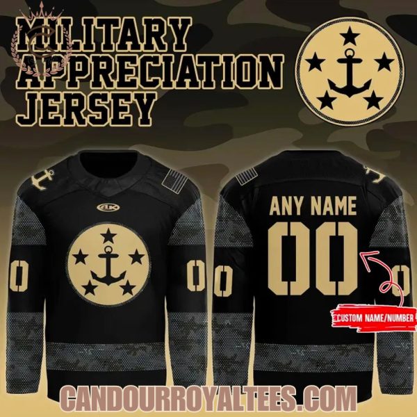 Norfolk Admirals Military Appreciation Jersey 2025 Hockey Jersey