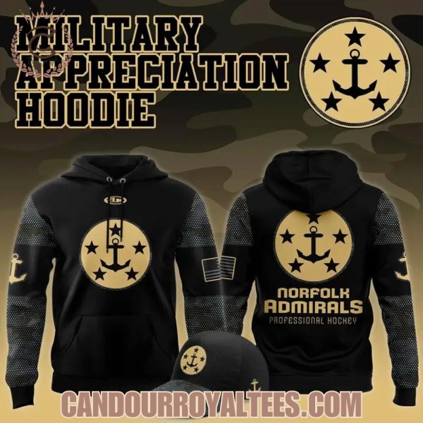 Norfolk Admirals Military Appreciation Jersey 2025 Hoodie