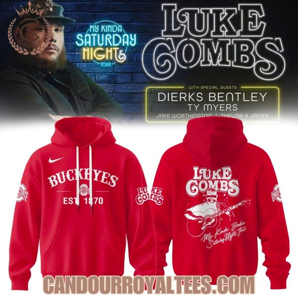 Ohio State Buckeyes x Luke Gombs My Kinda Saturday Night Tour Hoodie
