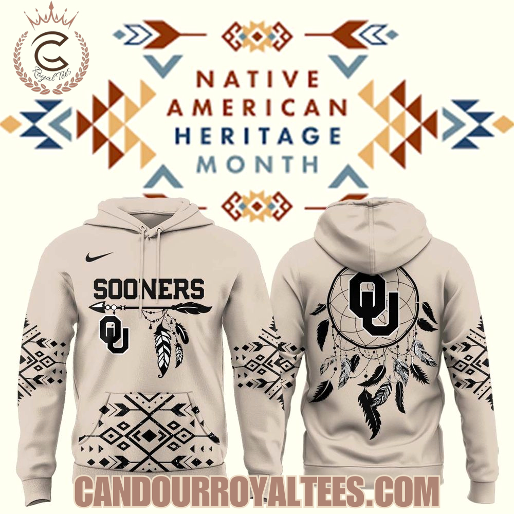 Oklahoma Sooners Football x Native American Heritage Month Hoodie Oklahoma Sooners Football x Native American Heritage Month Hoodie