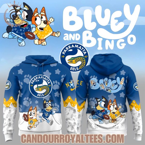 Parramatta Eels x Bluey & Bingo Hoodie