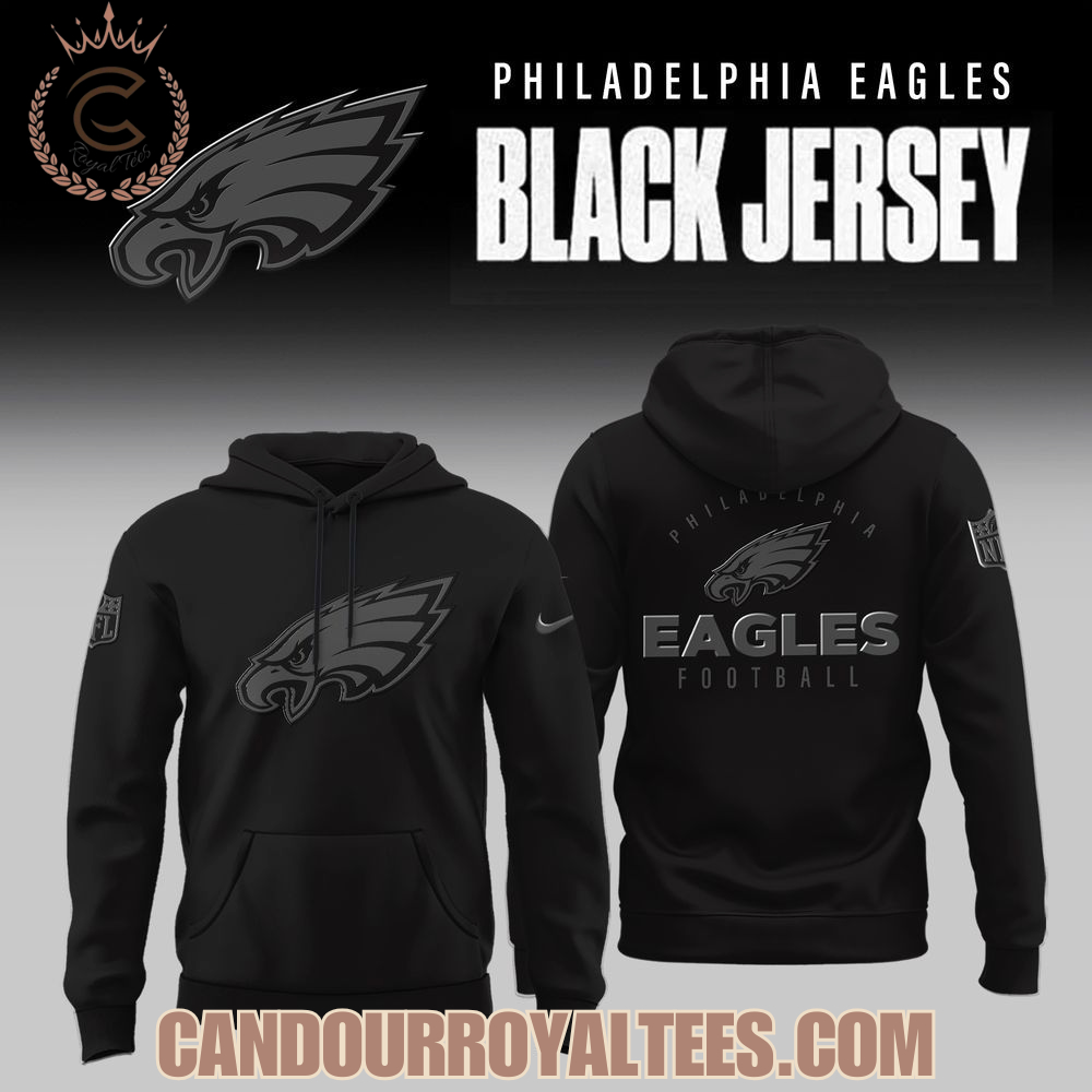 Philadelphia Eagles 2025 Back In Black Hoodie Philadelphia Eagles 2025 Back In Black Hoodie