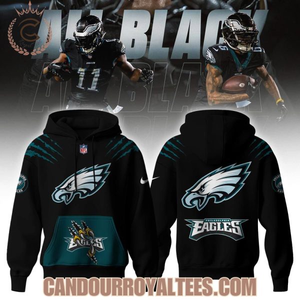 Philadelphia Eagles Blackout Edition Hoodie 2025