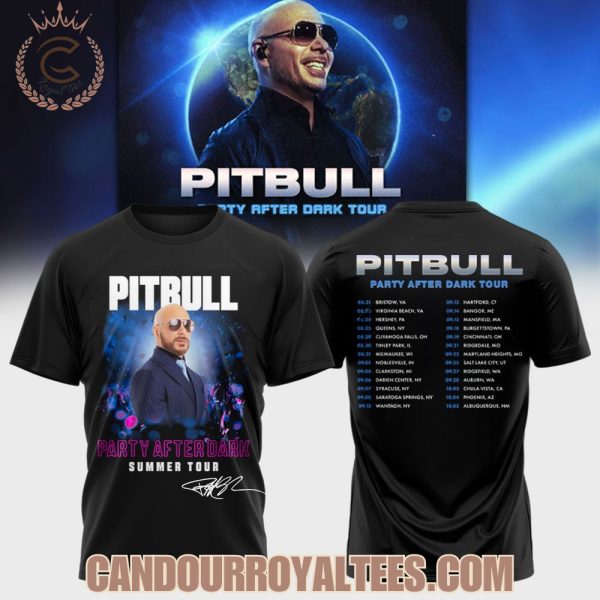 Pitbull I’m Back Signature Party After Dark Summer Tour T-Shirt