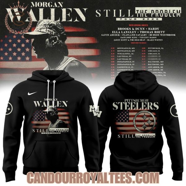 Pittsburgh Steelers x Morgan Wallen Still The Problem Tour 2026 Hoodie