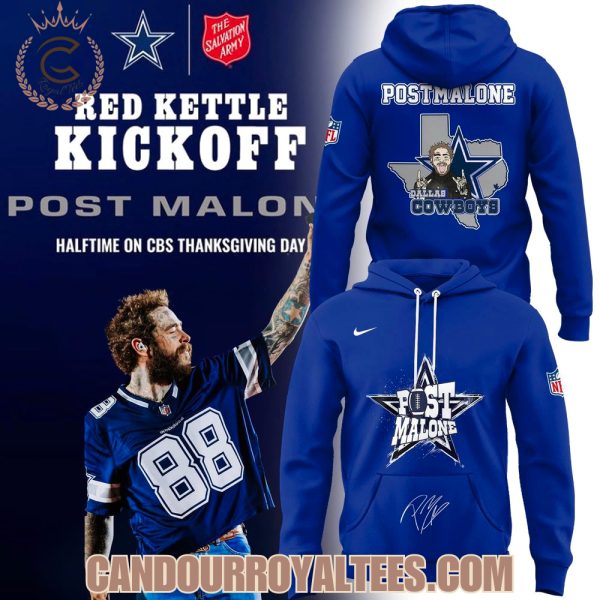 Post Malone x Dallas Cowboys Red Kettle Kickoff Edition Hoodie