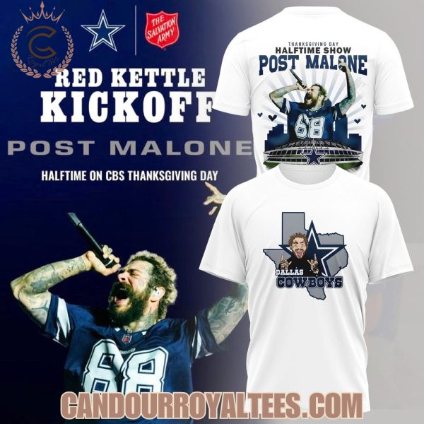 Post Malone x Dallas Cowboys Red Kettle Kickoff Edition Tshirt, Hoodie