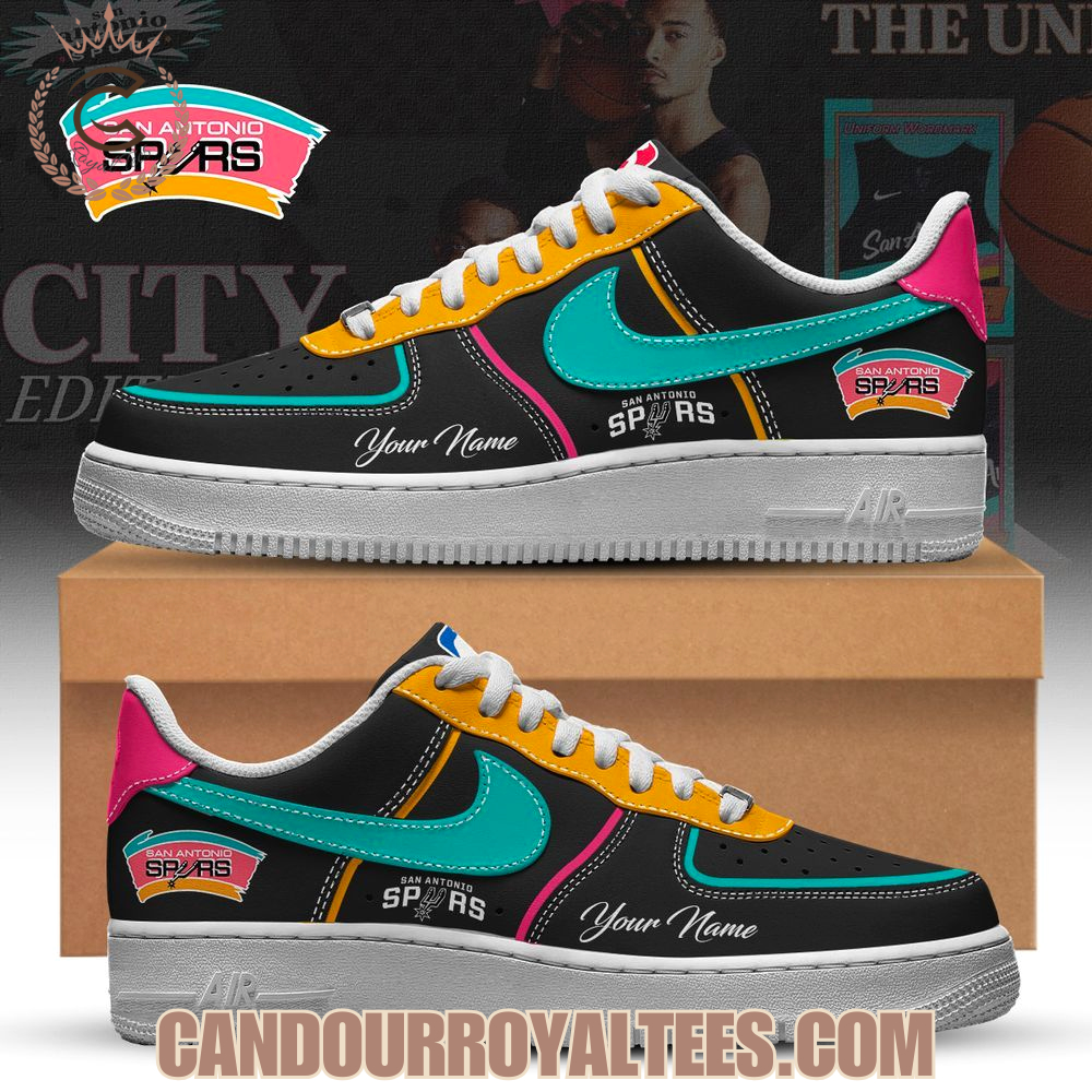 San Antonio Spurs 2025 Classic Colors City Air Force 1 San Antonio Spurs 2025 Classic Colors City Air Force 1
