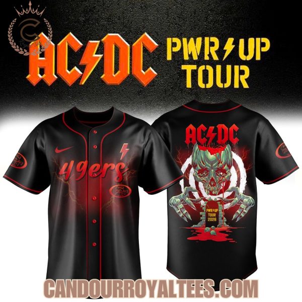 San Francisco 49ers x ACDC PWR/UP Tour 2026 Baseball Jersey