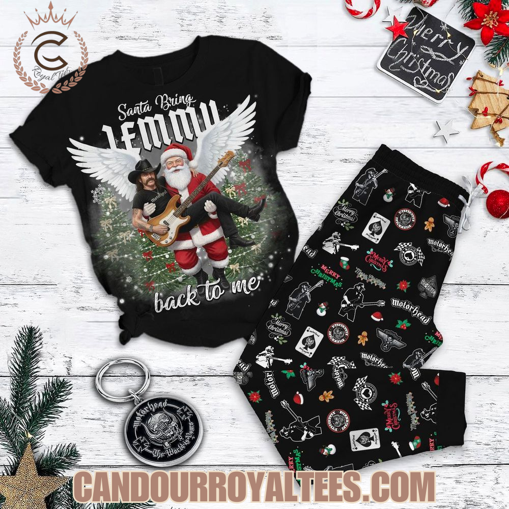 Santa Bring Lemmy Back To Me Motorhead Pajamas Set Santa Bring Lemmy Back To Me Motorhead Pajamas Set