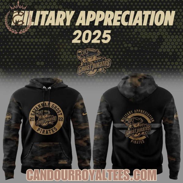 Savannah Ghost Pirates x Military Appreciation 2025 Hoodie
