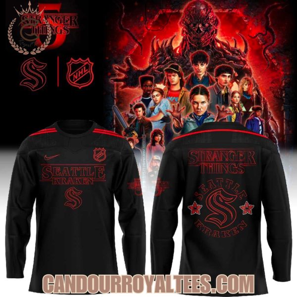 Seattle Kraken Stranger Things 5 Jersey