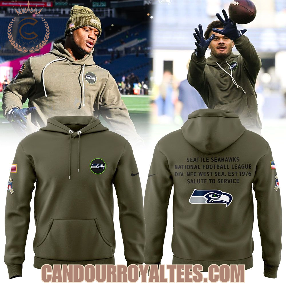 Seattle Seahawks 2025 Salute to Service Unifrom Hoodie Seattle Seahawks 2025 Salute to Service Unifrom Hoodie
