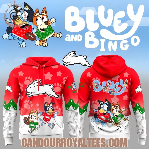 South Sydney Rabbitohs x Bluey & Bingo Hoodie