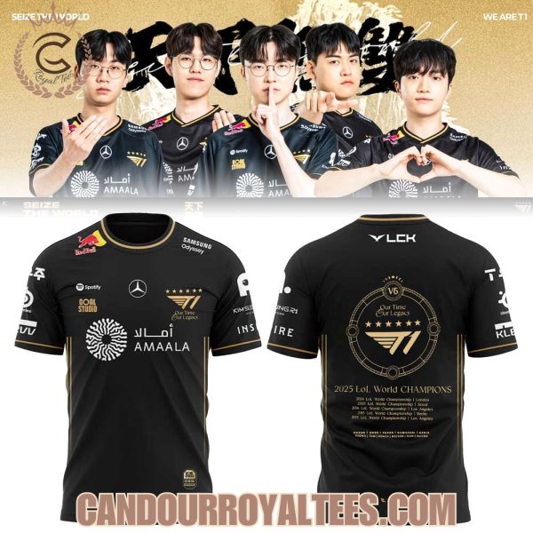 T1 6Time World Champions Tshirt, Hoodie