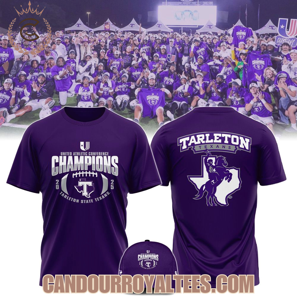 Tarleton State Football 2025 CONFERENCE Champs Tshirt Tarleton State Football 2025 CONFERENCE Champs Tshirt