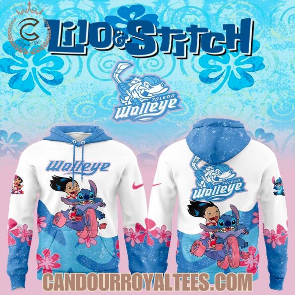 Toledo Walleye 2025 Lilo and Stitch Hoodie