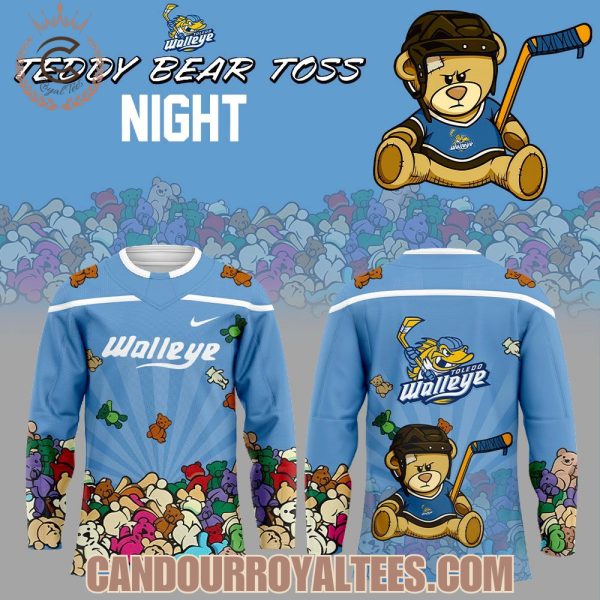 Toledo Walleye Teddy Bear Toss Night 2025 Hockey Jersey