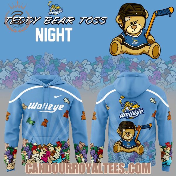 Toledo Walleye Teddy Bear Toss Night 2025 Hoodie