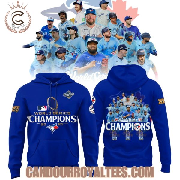 Toronto Blue Jays 2025 World Series Champions Hoodie