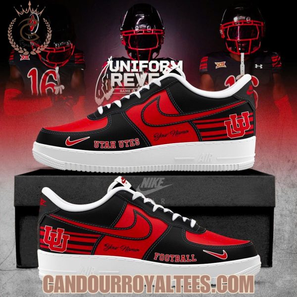 Utah Utes Black Throwbacks Air Force 1 2025