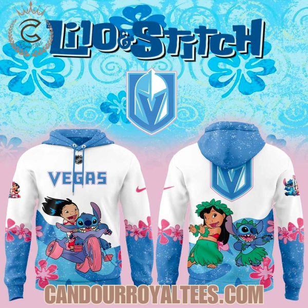 Vegas Golden Knights 2025 Lilo and Stitch Hoodie