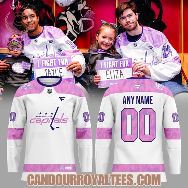 Washington Capitals 2025 Hockey Fights Cancer Jersey