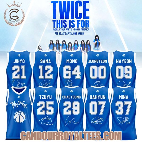 Washington Wizards X TWICE This Is For World Tour Part II Basketball Jersey
