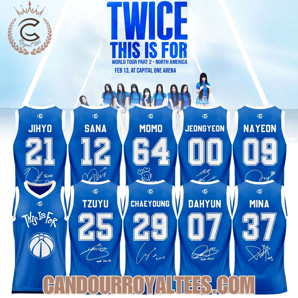 Washington Wizards X TWICE This Is For World Tour Part II Basketball Jersey Washington Wizards X TWICE This Is For World Tour Part II Basketball Jersey