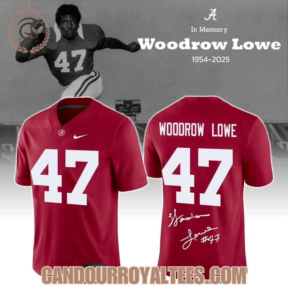 Woodrow Lowe x Alabama Crimson Tide Football In Memory 1954 2025 Jersey Woodrow Lowe x Alabama Crimson Tide Football In Memory 1954 2025 Jersey