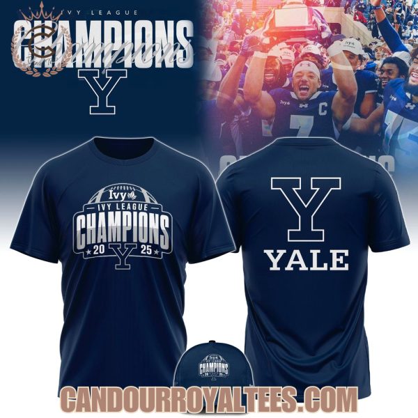 Yale Football 2025 Ivy League Champs Tshirt, Hoodie