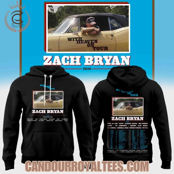 Zach Bryan “With Heaven On Tour” 2026 Hoodie