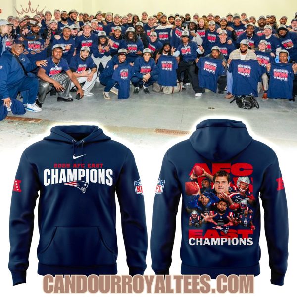 2025 AFC East Champions New England Patriots Hoodie