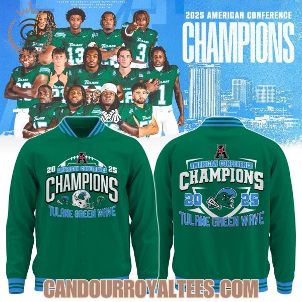 2025 American Conference Champions Tulane Green Wave Jacket