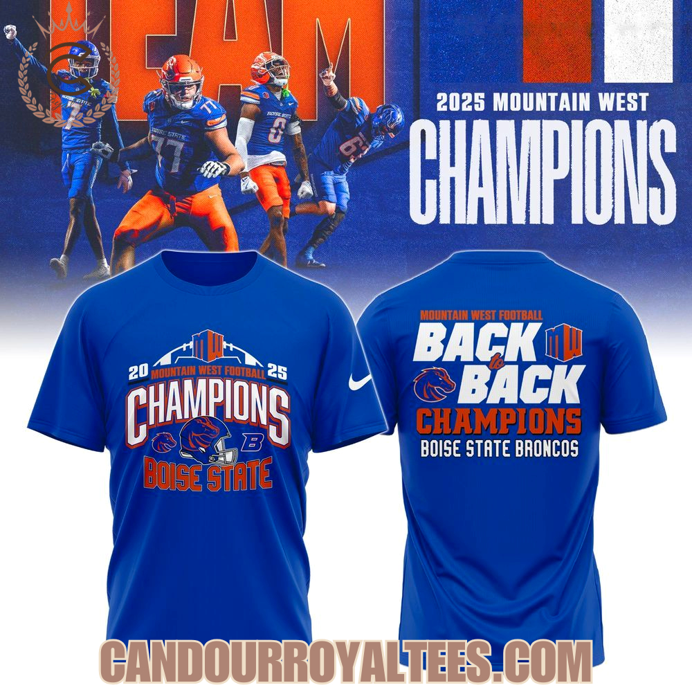 2025 Mountain West Football Champions Boise State Broncos Tshirt, Hoodie 2025 Mountain West Football Champions Boise State Broncos Tshirt, Hoodie