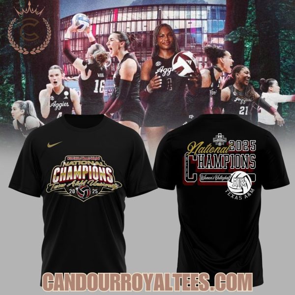 2025 National Champions Texas A&M Aggies Women’s Volleyball Tshirt, Hoodie