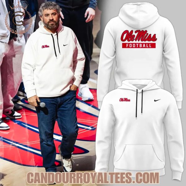 2025 Ole Miss Coach Pete Golding White Hoodie