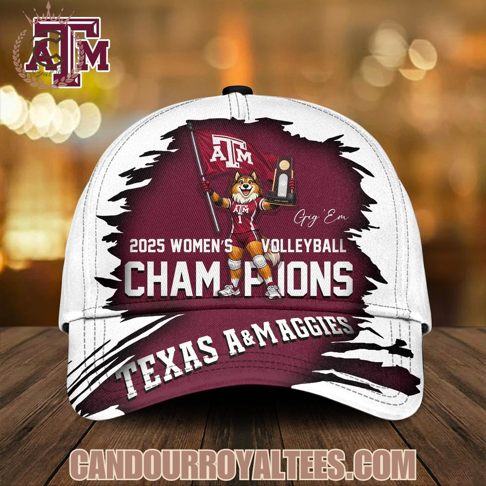2025 Women's Volleyball Champions Texas A&M Aggies Cap 2025 Women's Volleyball Champions Texas A&M Aggies Cap