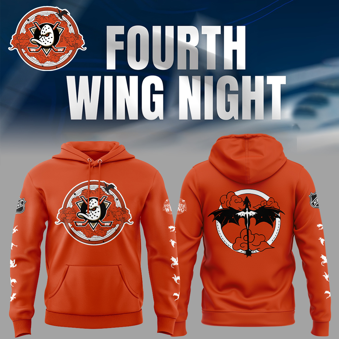 Anaheim Ducks Fourth Wing Night Hoodie Anaheim Ducks Fourth Wing Night Hoodie