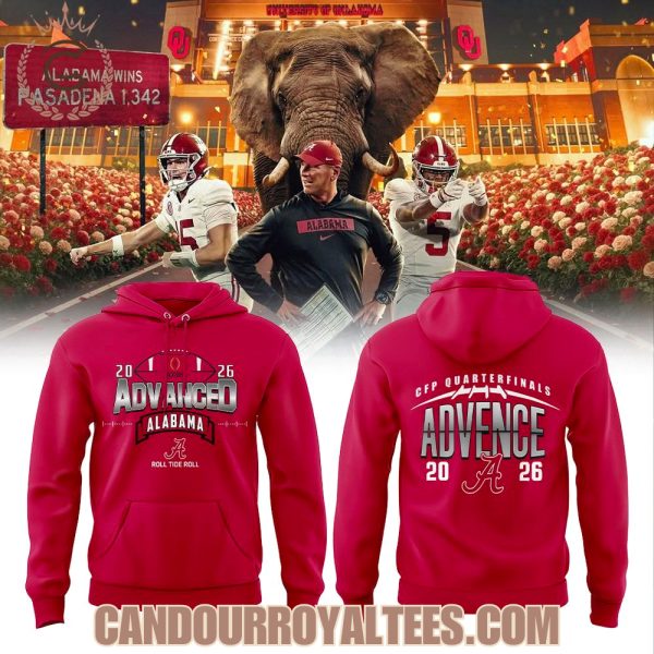 Alabama WAY BACK TO ADVANCE Red Hoodie