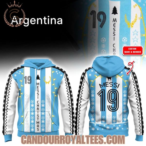 Argentina Messi #19 Christmas Hoodie