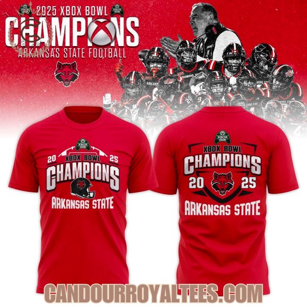 Arkansas State Red Wolves 2025 Xbox Bowl Champions T-shirt, Hoodie