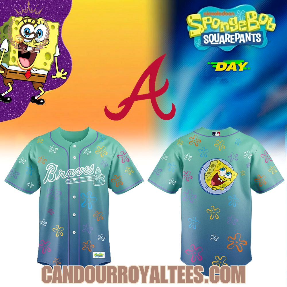 Atlanta Braves x SpongeBob Day 2026 Jersey Atlanta Braves x SpongeBob Day 2026 Jersey