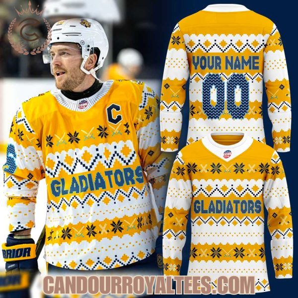 Atlanta Gladiators Holiday Details Hockey Jersey